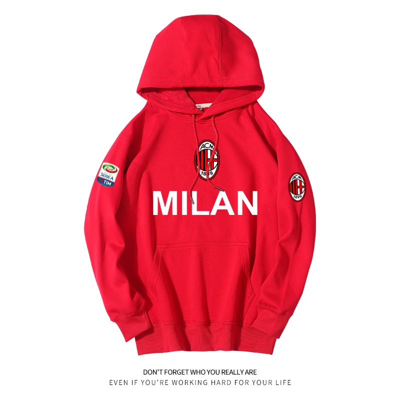 Áo thun thể thao nam in logo đội AC Milan