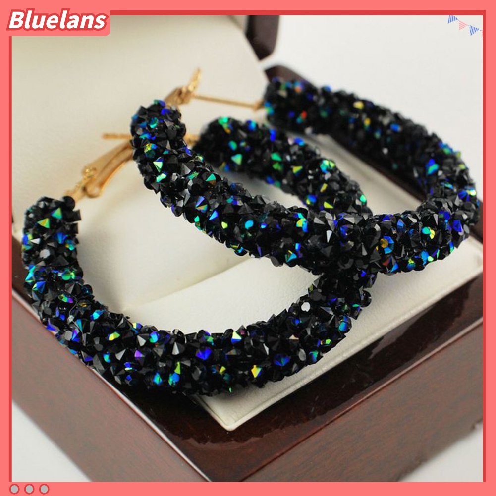 Khuyên Tai Tròn Đính Đá Thời Trang 48h Cho Nữ