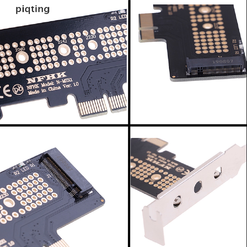 Piqt NVMe PCIe M.2 NGFF SSD to PCIe x1 adapter card PCIe x1 to M.2 card with bracket . | BigBuy360 - bigbuy360.vn