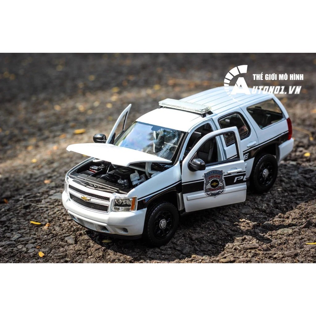 MÔ HÌNH XE CHEVROLET TAHOE 2008 POLICE 1:24 WELLY 7020