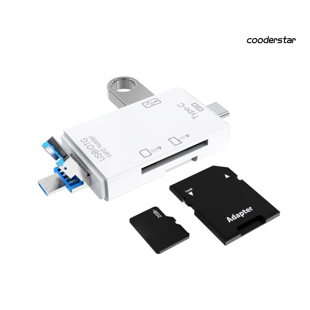 COOD-st Type-c High Speed U Disk/Micro-SD/TF Card Reader Adapter for Phone/Computer