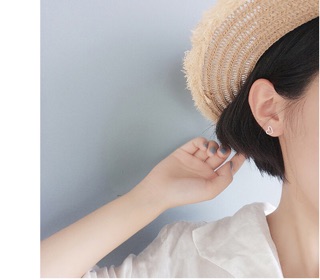 Bông tai trái tim bạc 925