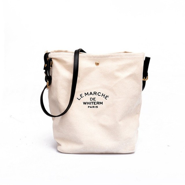 Túi xách nữ đeo chéo Lemarche/AML/Balniecaca chất liệu vải có quai da