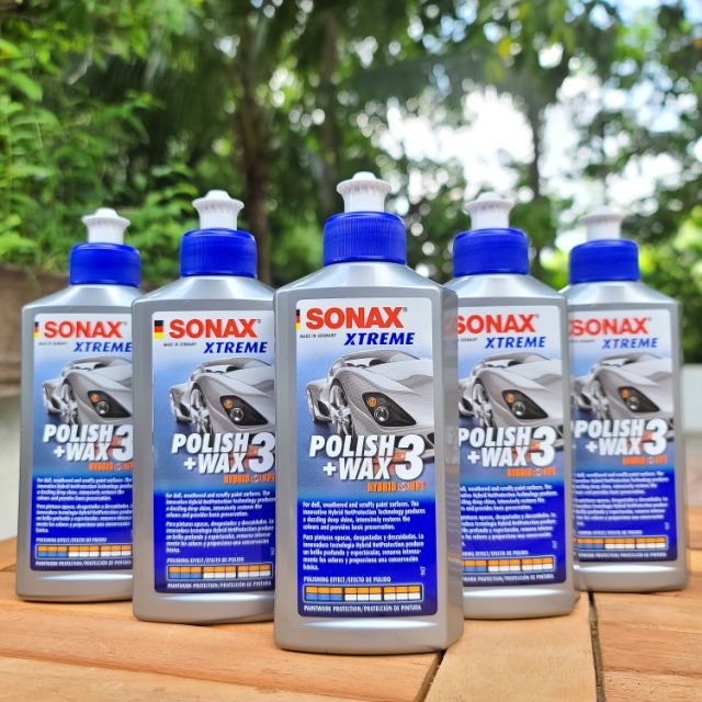 SONAX WAX3 ( Đánh Bóng, Xóa Xước, Bảo Vệ Màu Sơn Bóng )