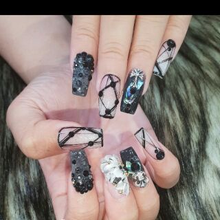 Combo phụ liệu nail  ( hồng tuyết  )