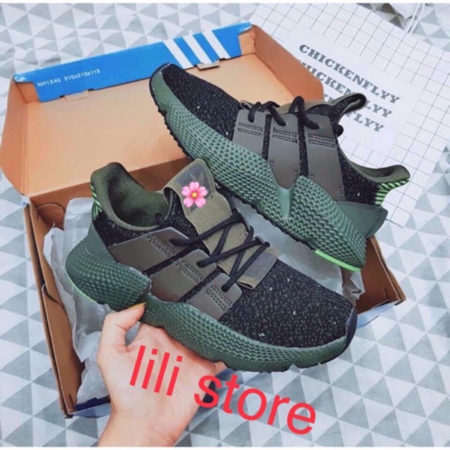 Giày thể thao Sneaker Prophere Đen Rêu Gót Xanh