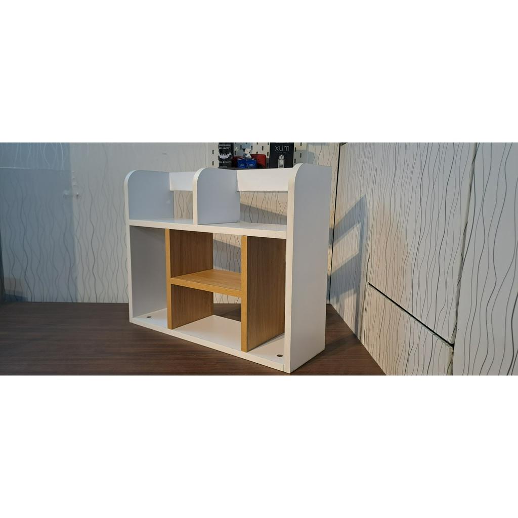 Kệ Sách Để Bàn Bàn Làm Việc Chất Liệu Gỗ Mdf Nhập Khẩu Phủ Melamin Chống Xước Chống Nước Giúp Căn Phòng Gọn Gàng