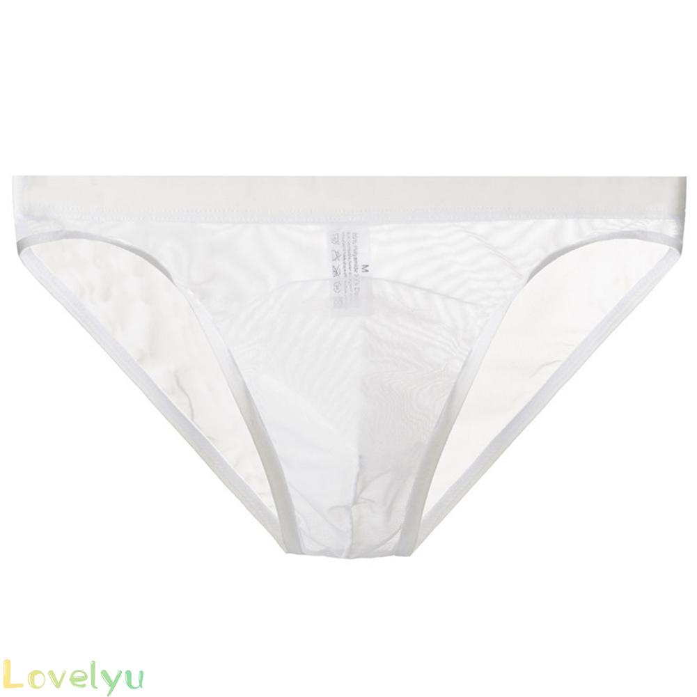 ◀READY▶Mens See Through Briefs Boxer Shorts Transparent Mesh Pouch Underwear Panties# Good Quality