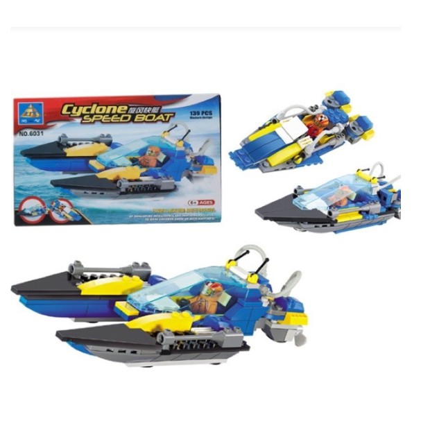 Đồ chơi lắp ráp hình tàu chiến Kazi 139 chi tiết