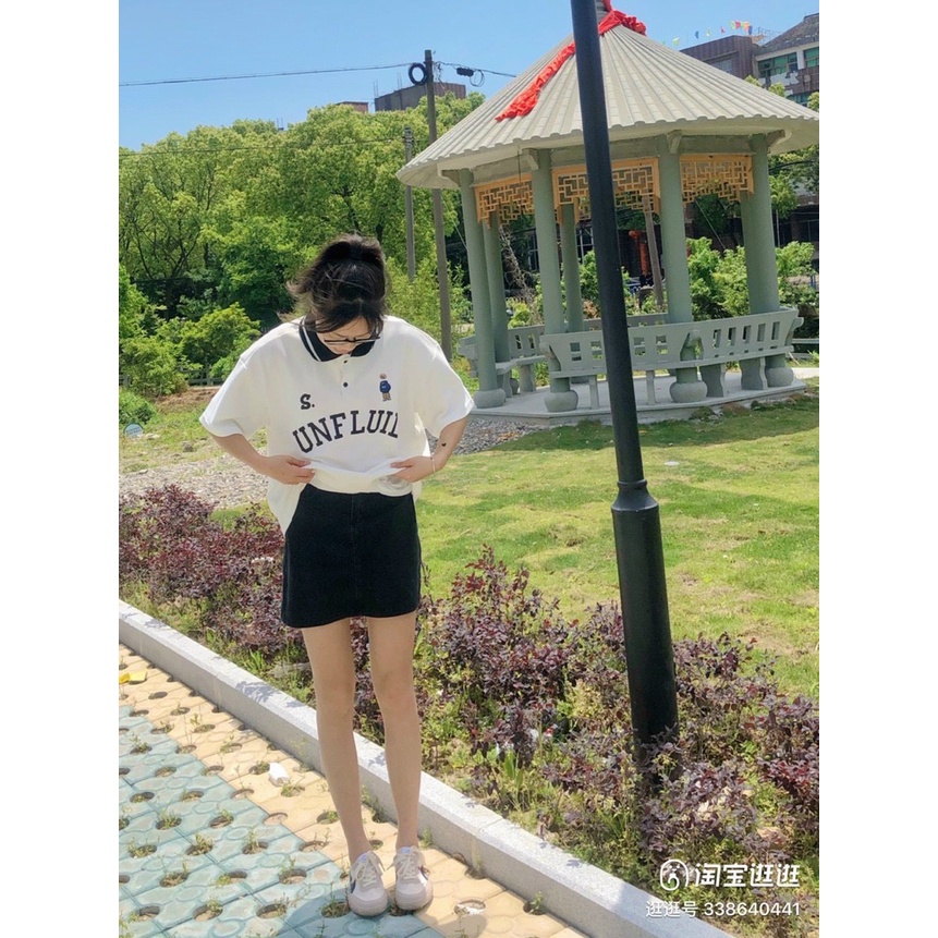 Áo Phông UNFLUID Polo Cổ Bẻ Nam Nữ UNISEX Phong Cách Trẻ Trung Hàn Quốc