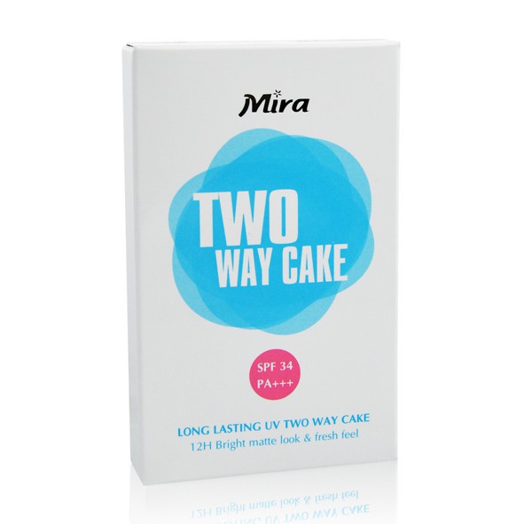 Phấn nén trang điểm kiềm dầu Mira Two Way Cake Hàn Quốc 12g