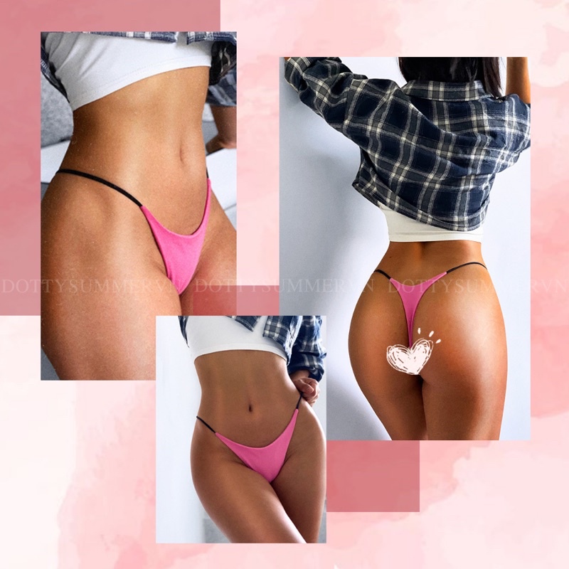 Quần Lót Cotton Lọt Khe Không Đường May Không Hằn Dây Hông Mảnh Siêu Sexy