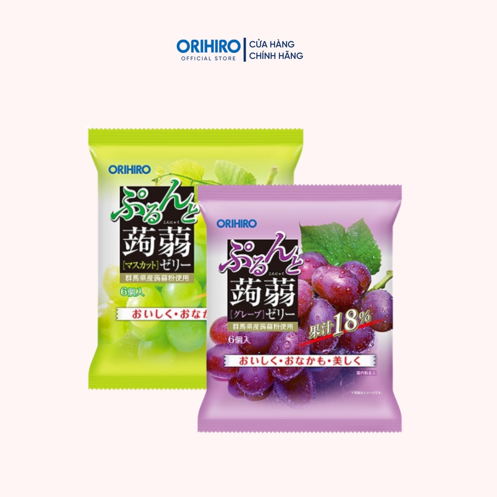 Thạch trái cây Orihiro gói nhỏ 6 cái/gói