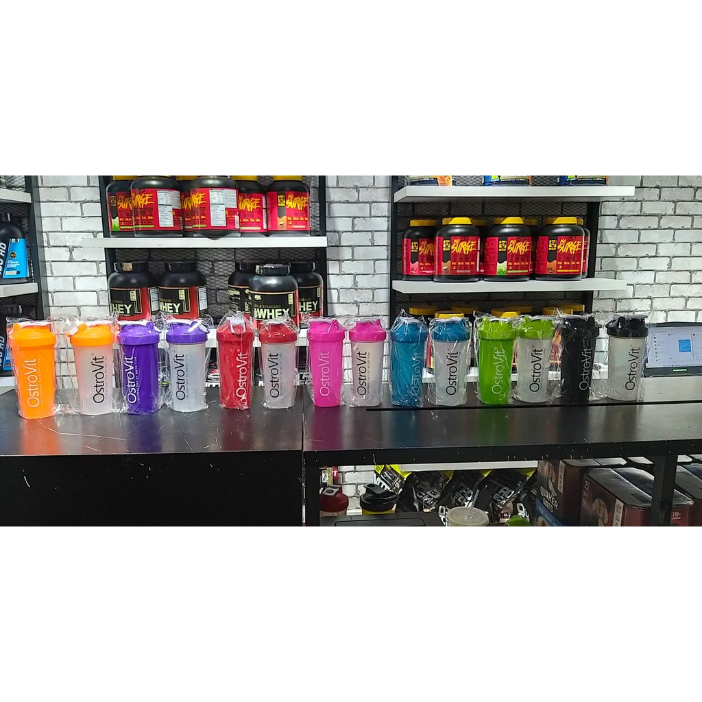 PHỤ KIỆN GYM - SHAKER OSTROVIT BÌNH LẮC WHEY-MASS CHUYÊN DỤNG 750ML - KHÔNG TRÀN NƯỚC