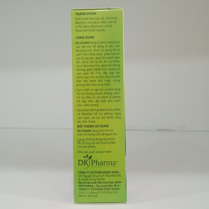 Xịt mũi Dk xoang 15ml