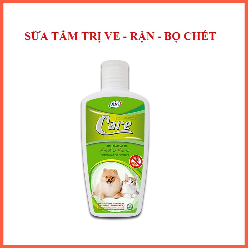 Sữa tắm khử mùi trị ve rận bọ chét Bio Care