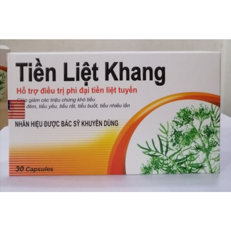 Tiền liệt khang Hỗ trợ giảm u xơ phì đại lành tính tiền liệt tuyến ở nam giới.