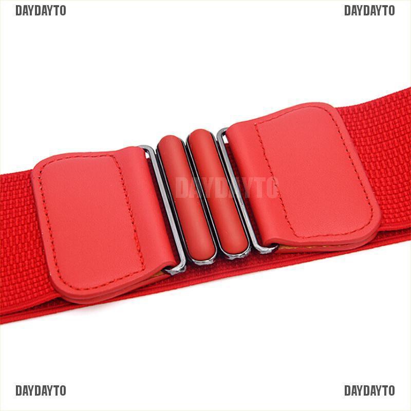 Thắt Lưng Co Giãn Bản Rộng Phối Khóa Thời Trang Cho Nữ