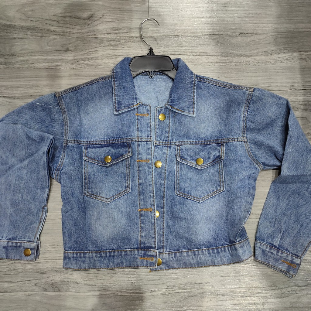 Áo khoác jean nữ bo lưng hàng đẹp mới về | BigBuy360 - bigbuy360.vn