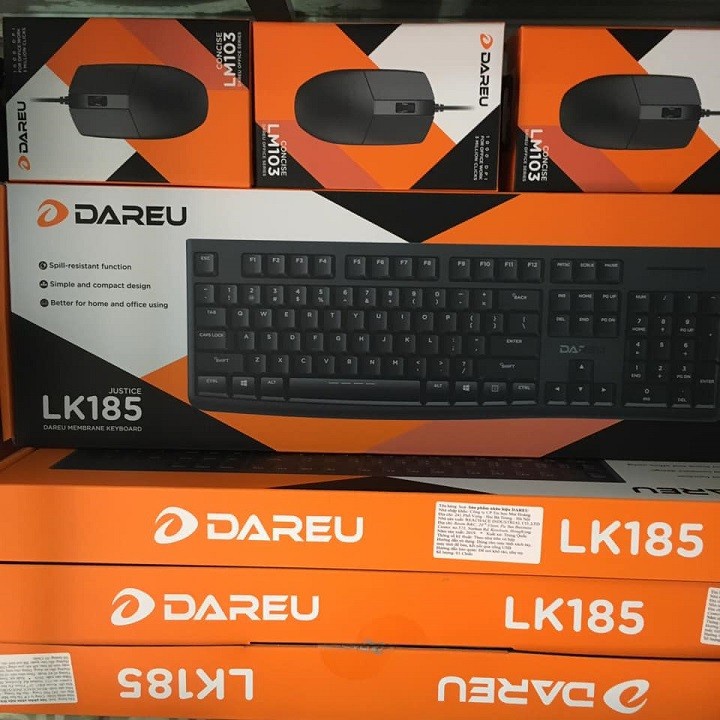 Bàn phím máy tính có dây Dareu LK185 văn phòng bảo hành chính hãng 1 năm - BTech