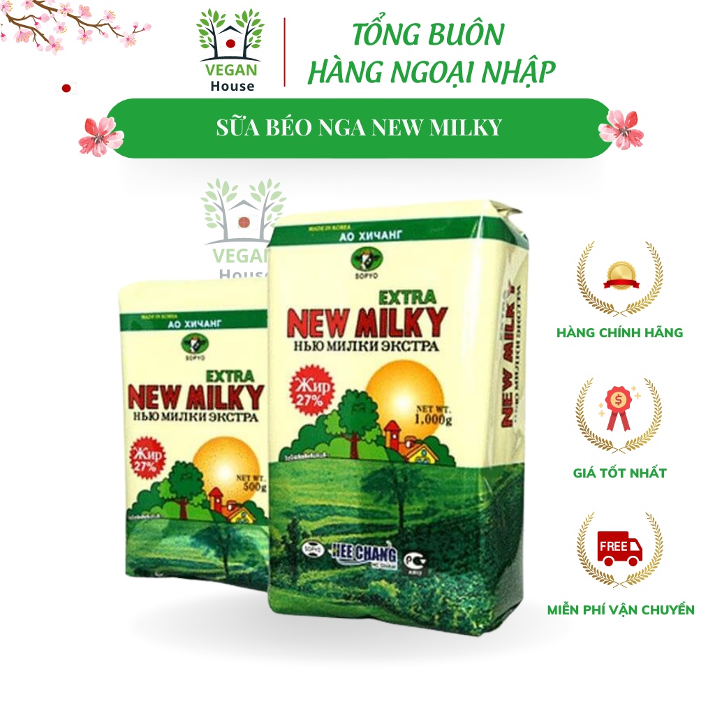 Sữa béo Nga New Milky Extra 1kg dành cho người gầy giúp tăng cân hiệu quả