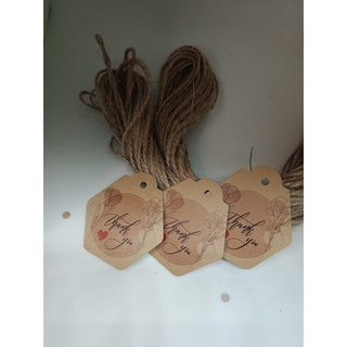 100 tag cảm ơn -giấy kraft-35k