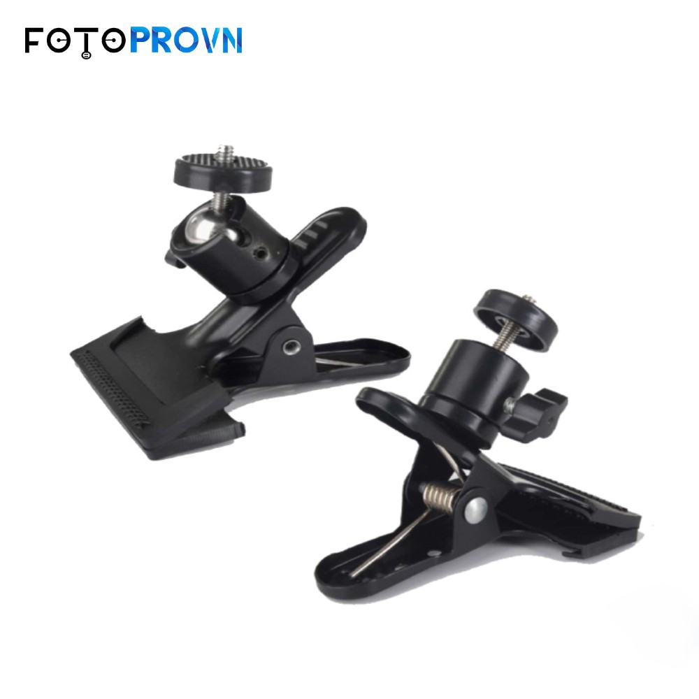 Kẹp bàn tripod có đầu bi gắn chân máy ảnh xoay 360 độ vit 1/4 - hàng chính hãng Refutuna