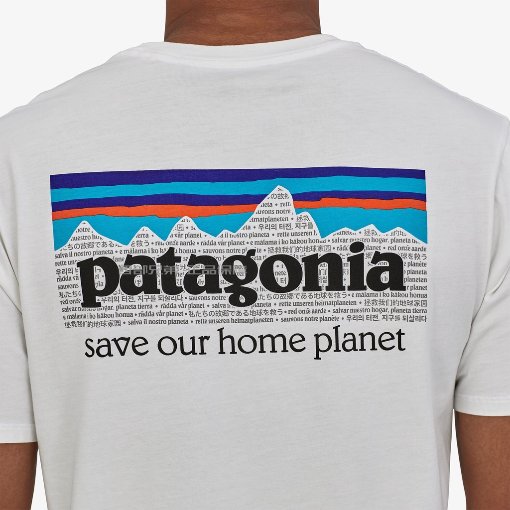 Áo Thun Cotton Tay Ngắn In Hình Patagonia P-6 Mission Organic 37529 Cho Nam