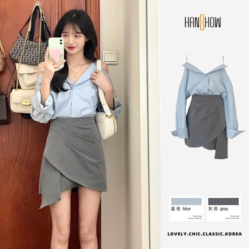 Set Chân Váy Và Áo Tay Dài Thời Trang Quyến Rũ Cho Nữ