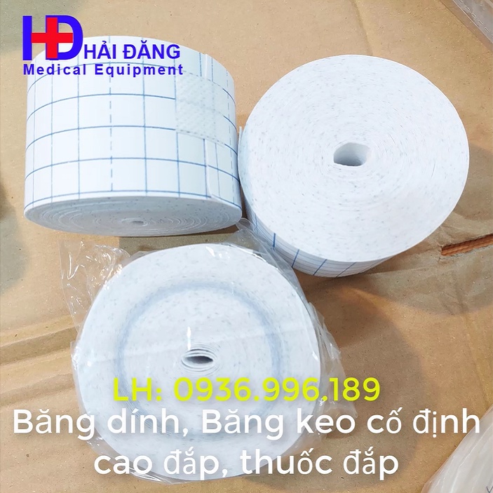 Băng keo 5cm x 10m dán cố định cao, thuốc đắp