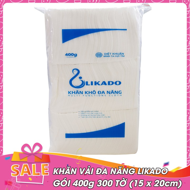 COMBO 10 Khăn vải đa năng LIKADO 500g 400g 300g (hàng chuẩn công ty) / Có quà tặng