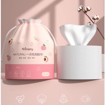Khăn Tẩy Trang ANIMERRY Dạng Cuộn 180x220mm JZ06 Bịch Hồng