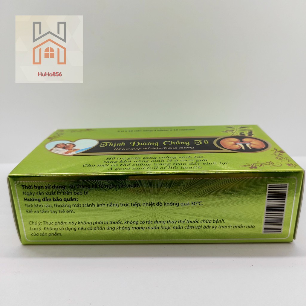 Bổ Thận Tráng Dương Thịnh Dương Chủng Tử 30 Viên