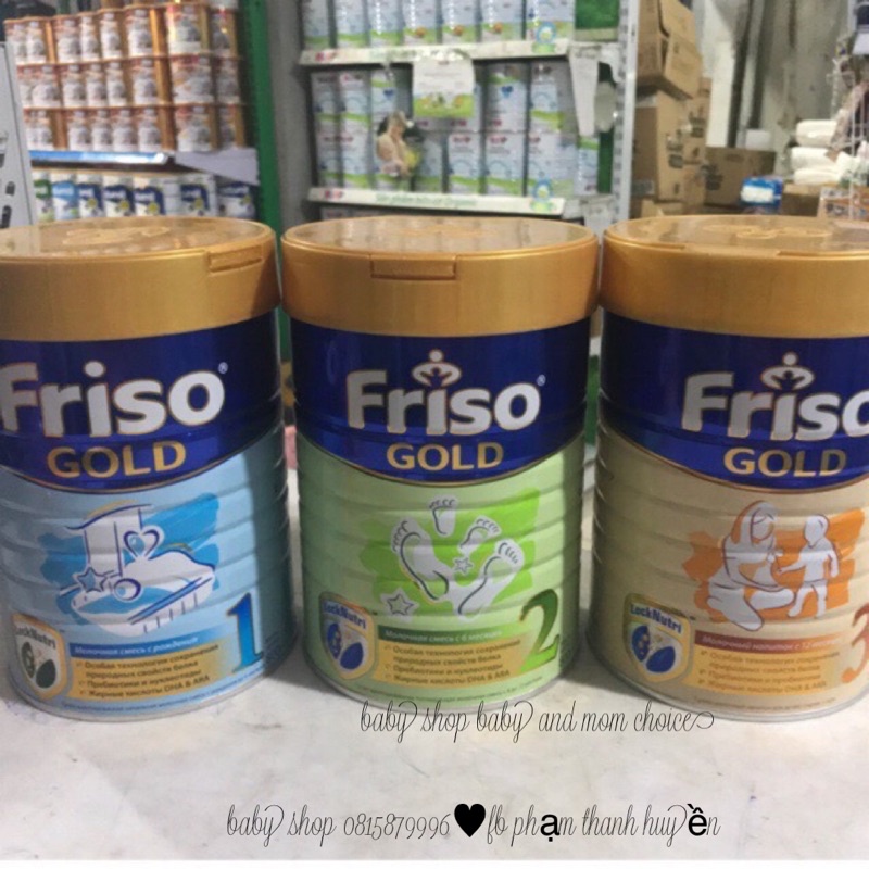 Sữa FRISO GOLD NGA 800gr đủ số, hàng chuẩn air