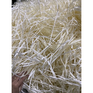 [1KG] Giấy rơm giấy vụn lót hộp quà tặng màu trắng sữa - Giấy chống sốc lót hộp quà
