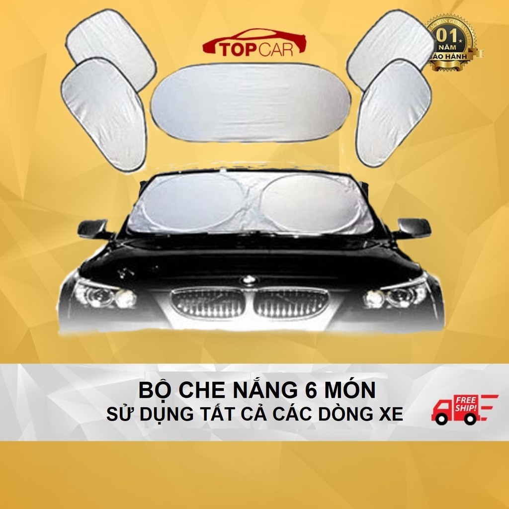  Bộ Che Nắng 6 Món Full 6 Kính Cho Ô Tô