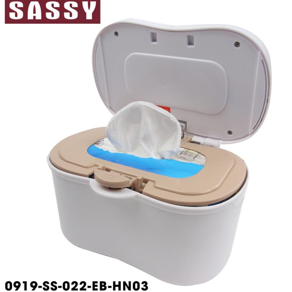 Đồ dùng sơ sinh - Máy máy làm ấm khăn ướt - giữ ấm tự động điều chỉnh nhiệt Sassy - SS-002 - có lò xo đẩy giấy lên