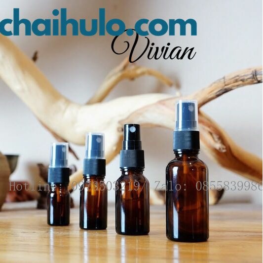 15ml - Chai xịt phun sương thủy tinh dày đẹp, chất lượng cao