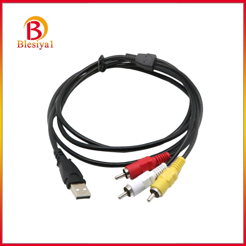 Cáp Chuyển Đổi 1.5m Usb Male Sang 3 Rca Av Audio Video Cable Cho Tv Hdtv Dvd 1080p