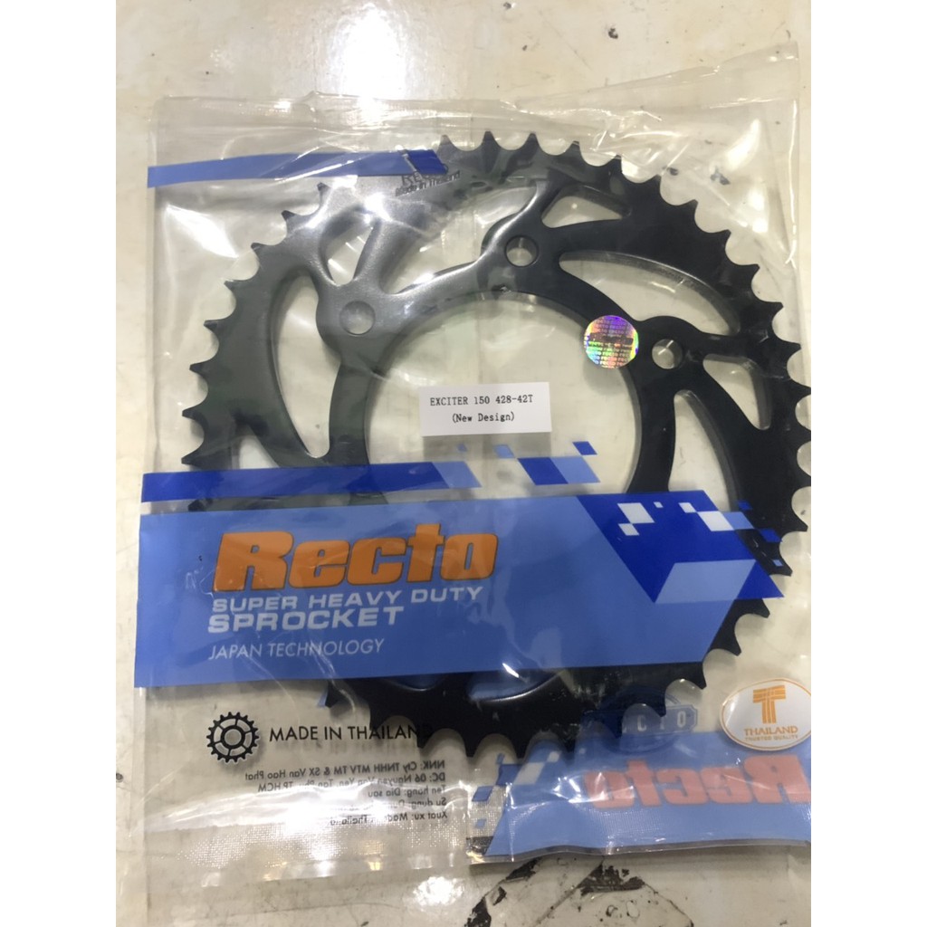 Dĩa 42T xe exciter 150 hiệu recto