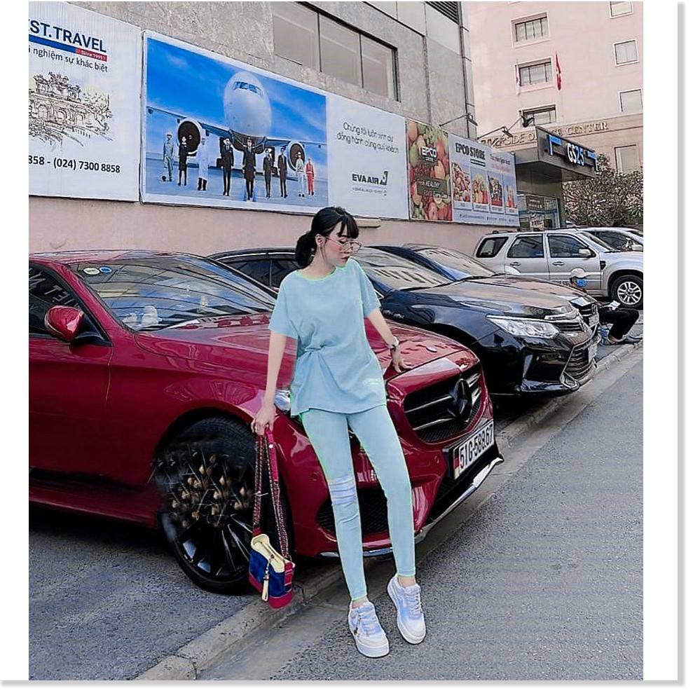 SET BỘ THUN NỮ,THIẾT KẾ CHẤT LIỆU VÃI CO GIẢN 4C,THÍCH HỢP ĐI CHƠI,DẠO PHỐ.. LANA FASHION