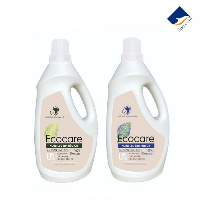 Nước Lau Sàn Bồ Hòn Hữu Cơ Ecocare 1 lít - Diệt khuẩn, đuổi muỗi, chống trơn trượt