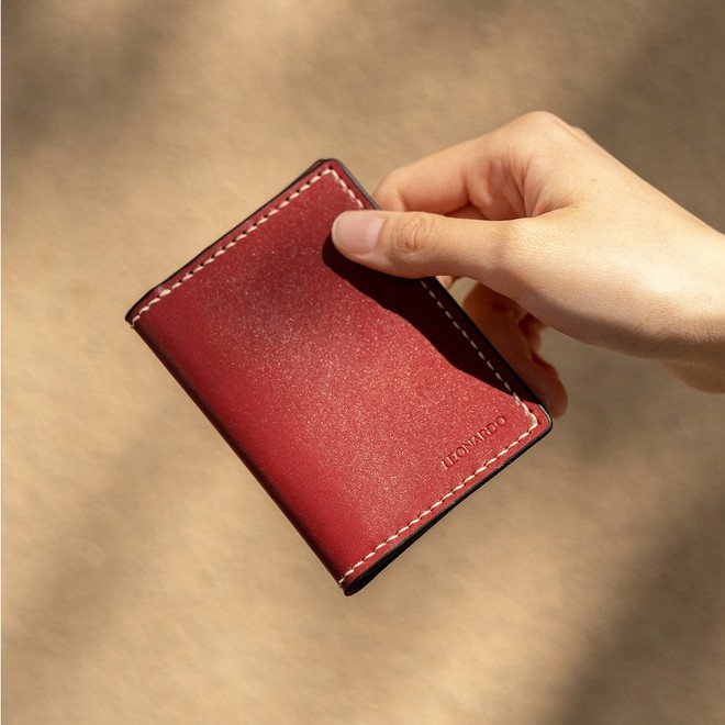 Ví đựng card Gello da sáp thương hiệu Leonardo | BigBuy360 - bigbuy360.vn
