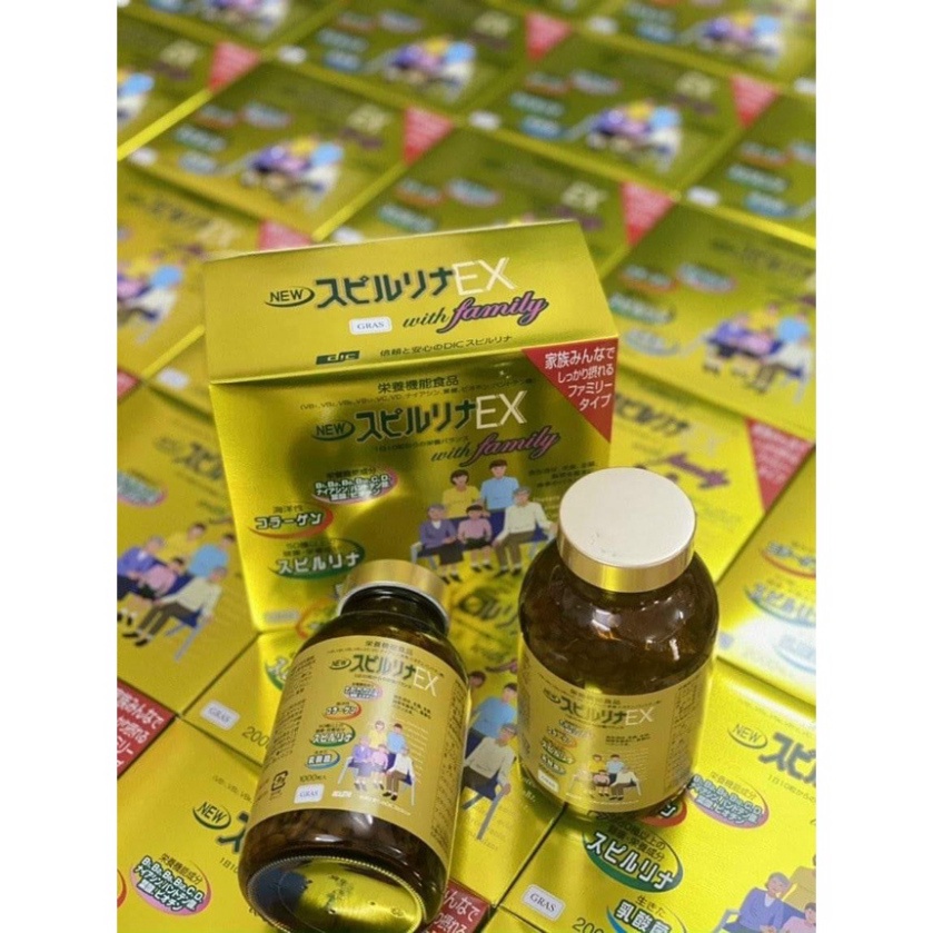 Tảo vàng Spirulina EX Nhật Bản 1000 viên