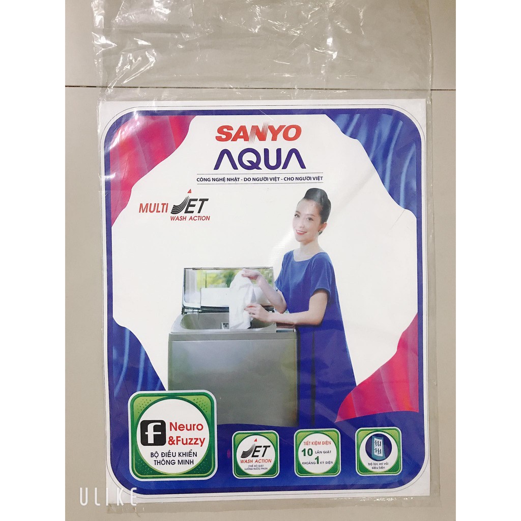 Miếng Dán Trang Trí Máy Giặt SANYO AQUA (mẫu 5)
