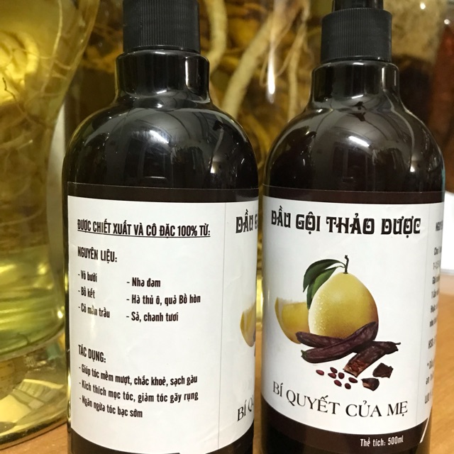 500ML DẦU GỘI THẢO DƯỢC #TRỊ BẠC TÓC - KÍCH THÍCH MỌC TÓC