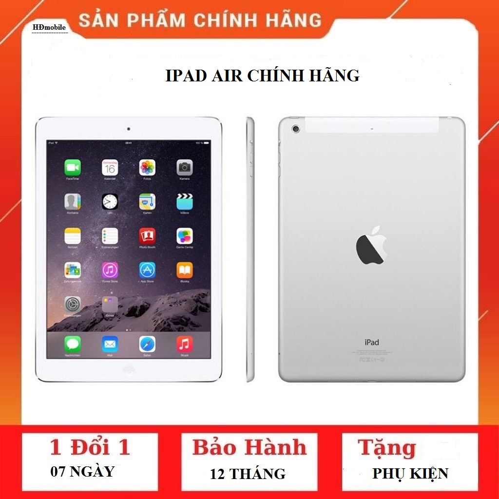 Máy tính bảng i pad air 1 wifi / 4G wifi 16gb/ 32gb