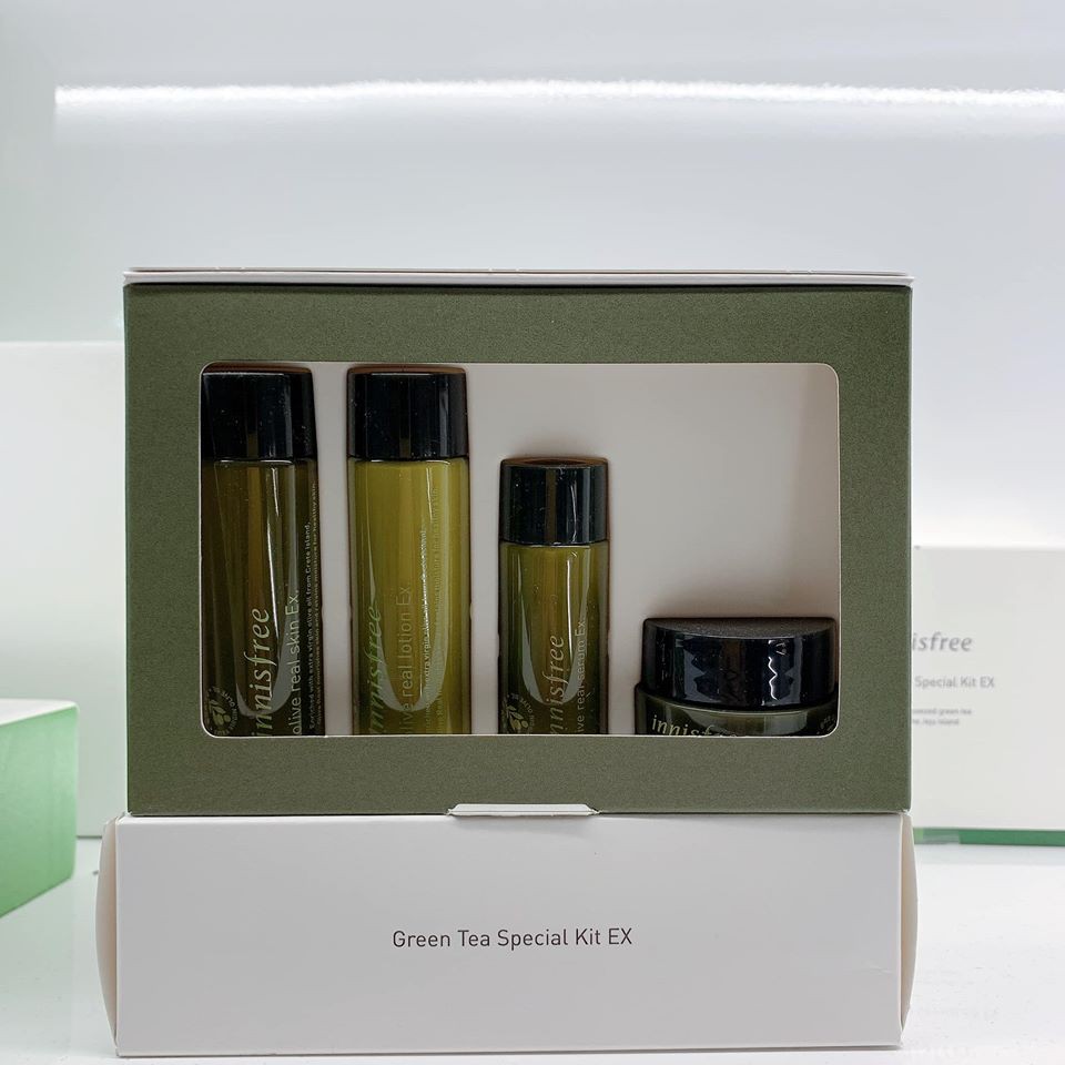 Bộ Dưỡng Da Dùng Thử Olive Innisfree Olive Real Ex. Special Kit