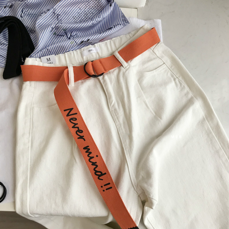 Thắt Lưng Vải Canvas Thiết Kế Đơn Giản Phong Cách Hàn Quốc