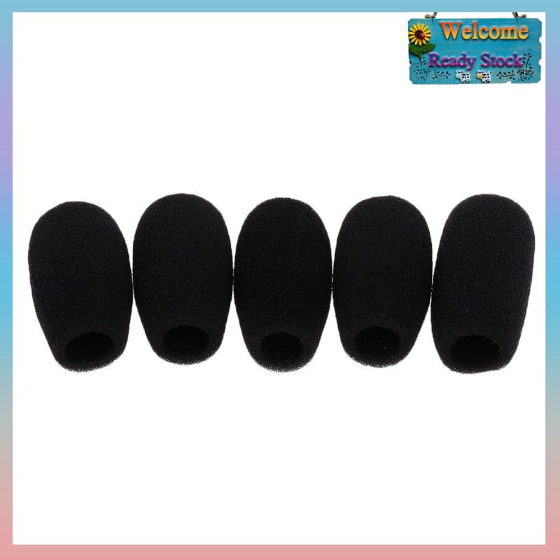 5 Mút Bọc Micro Màu Đen Chống Bụi 48X12Mm